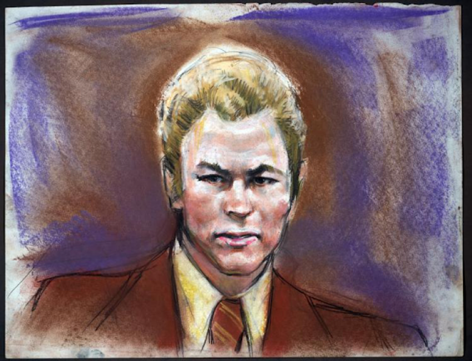 Courtroom drawing of&nbsp;Arne Cheyenne Johnson (1981) who claimed demonic possession led him to commit murder. http://archives.law.virginia.edu/dengrove/sketch/7350
